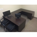 Espresso U/C Suite Desk with Client Knee Space